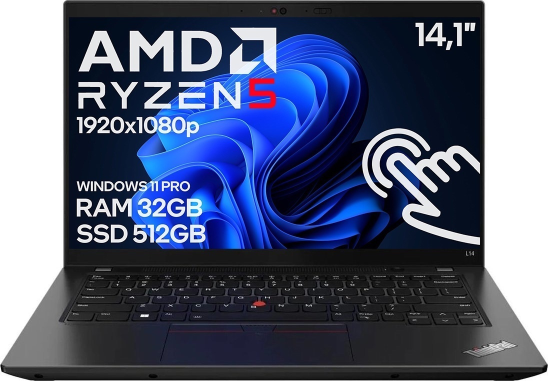 14" Lenovo L14 Gen2 Ryzen 5 PRO 32GB 512SSD B