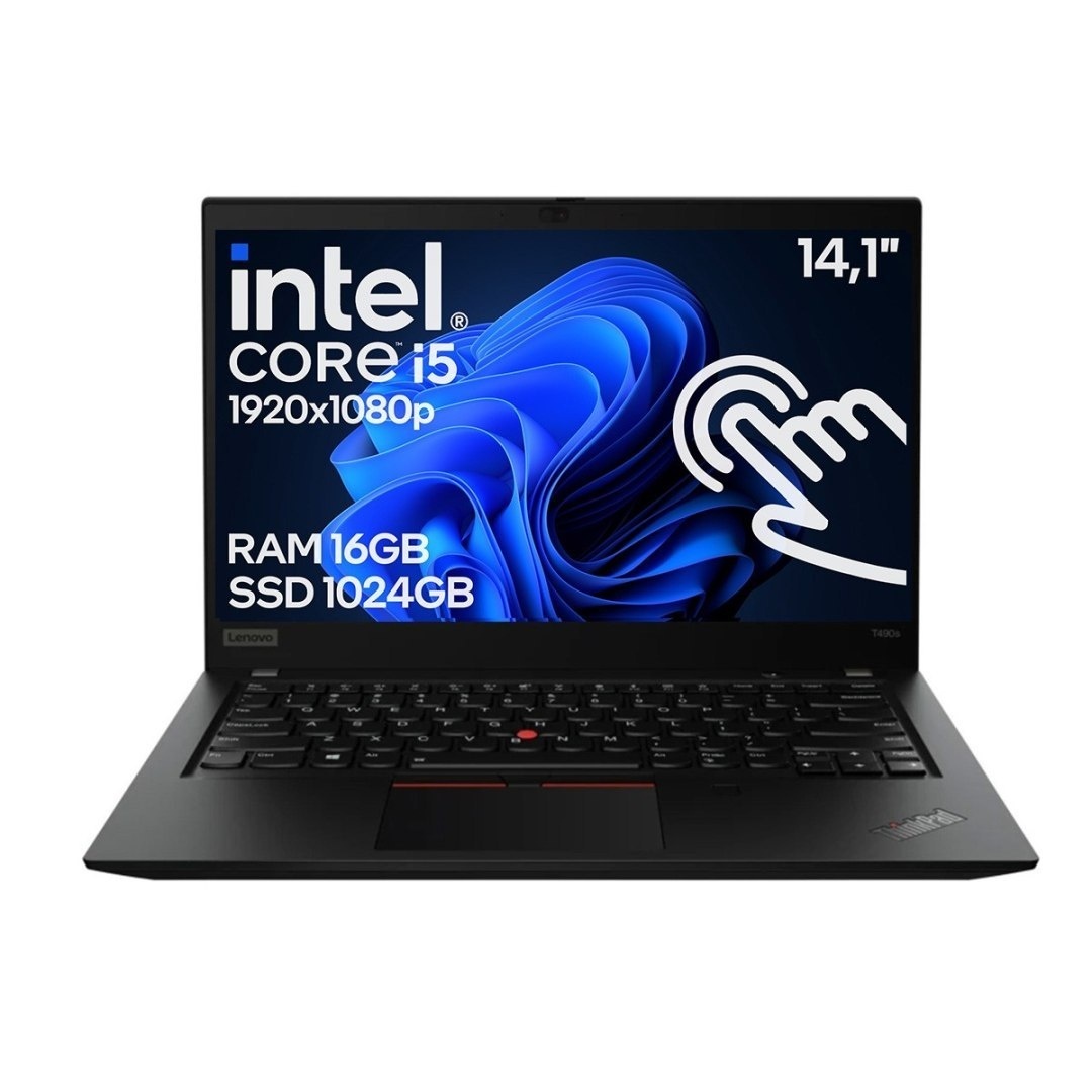 14" Lenovo T490s Core i5 8GEN 16GB 1TBSSD Touch A-