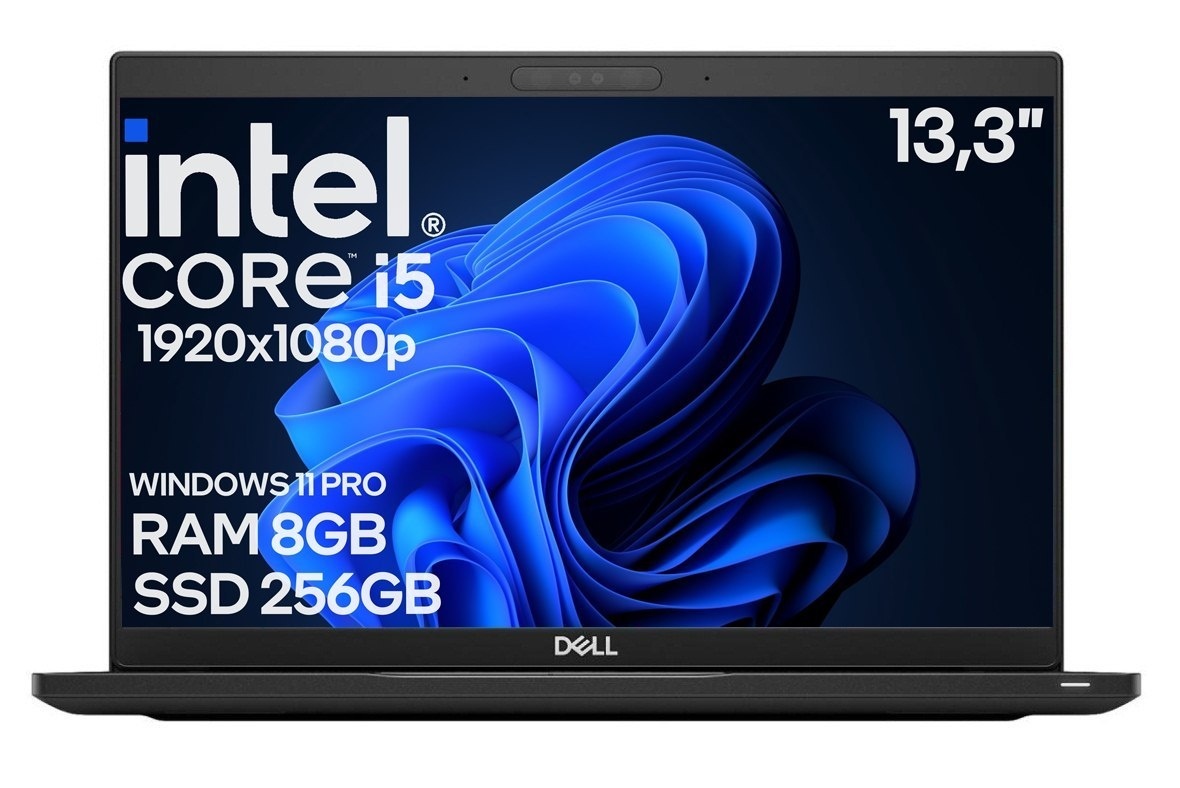 13" DELL Latitude 7390 i5 8GEN 8GB 256SSD A