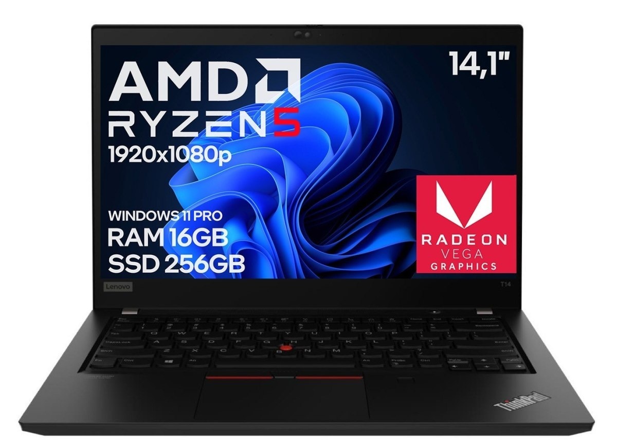 14" Lenovo T14 Gen1 Ryzen 5 PRO 16GB 256SSD B