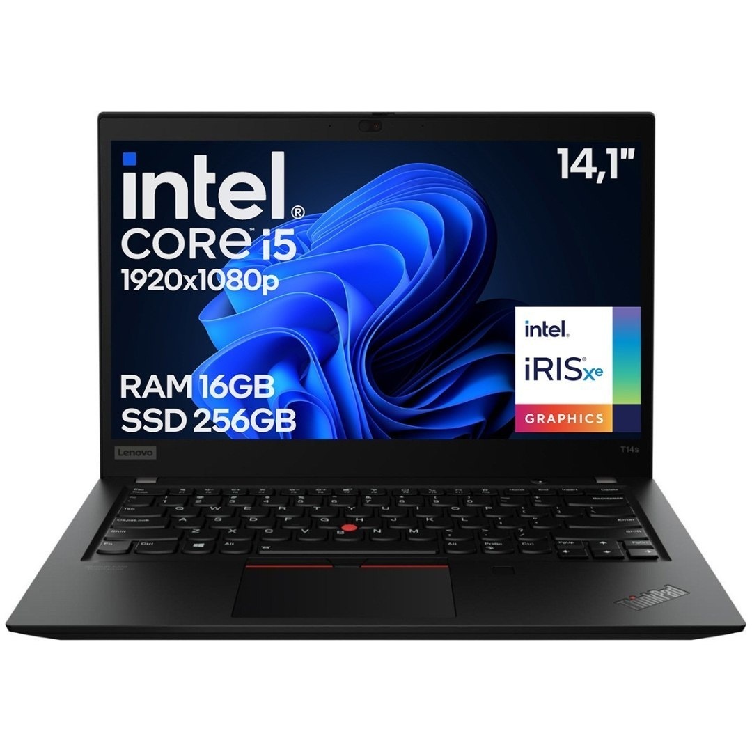 14" Lenovo T14s Gen2 Core i5 11GEN 16GB 256SSD A-