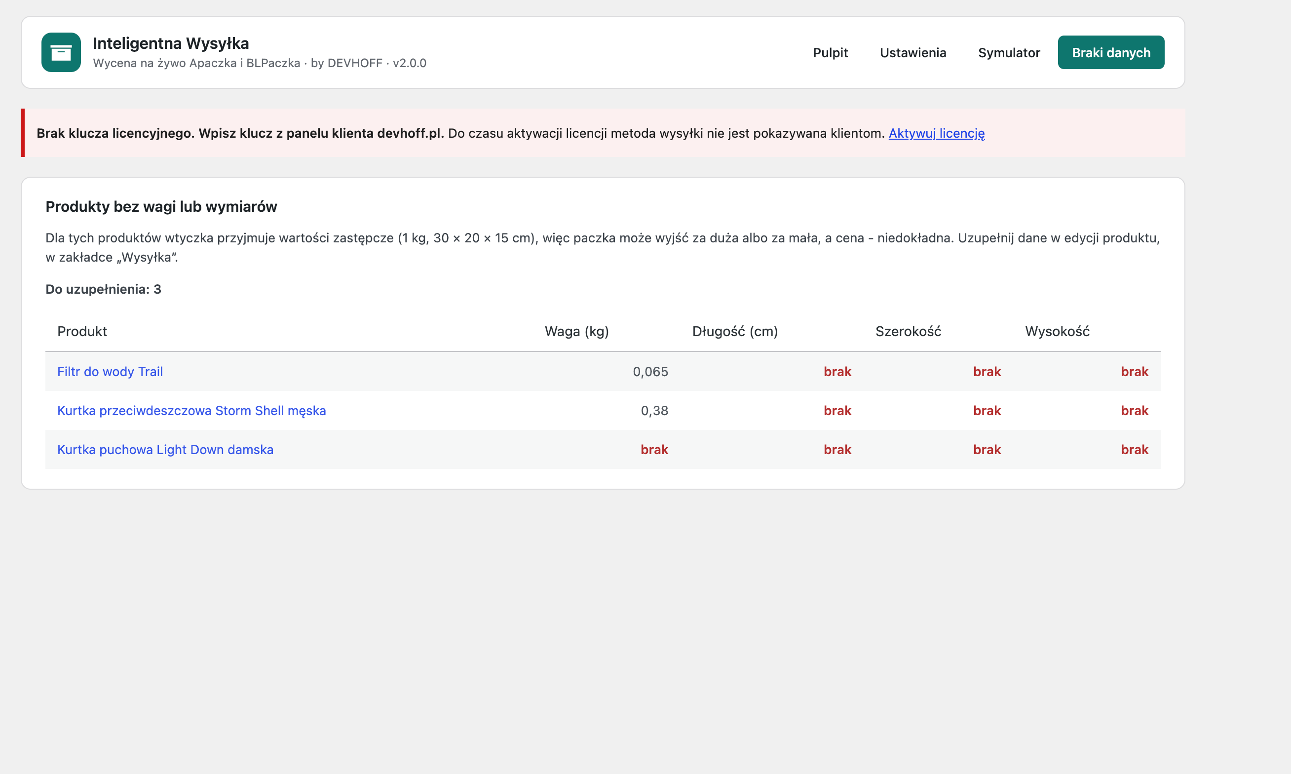 Inteligentna Wycena Wysyłki WooCommerce — zdjęcie 1