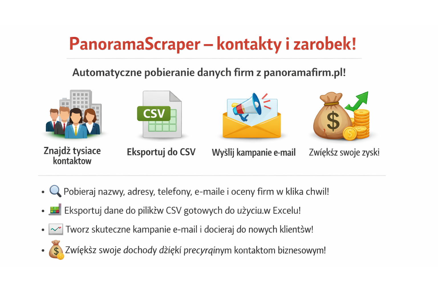 PanoramaFirm Scraper – Automatyczny ekstraktor danych firm z panoramafirm.pl